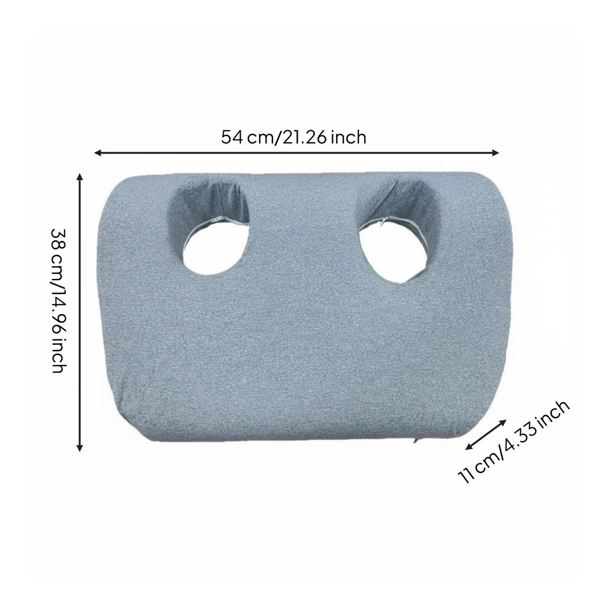 Hollow Ear-Shaped Opening Neck Pillow Headphone Friendly Memory Foam Neck Pillow