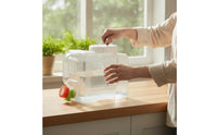 Water Container with Spigot Clear Water Jug with Spigot Compact for Campers, Journeyers