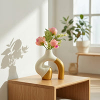 Abstract Vase Elegant Hollow Vase Contemporary for Office, Minimalists