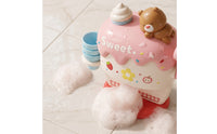 Plastic Ice Cream Bubble Machine Safe Bubble Maker with Crank Sturdy Bath Toy with Suction Cups Easy to Use for Children, Toddlers, Bathtub, Bathroom