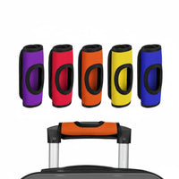5 Pieces Telescopic Handle Sleeve Anti-Slip Luggage Handle Protector for Airport