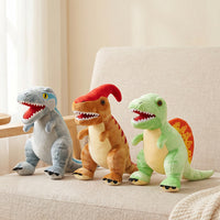 Dinosaur Plush Toy Set Tyrannosaurus Triceratops Velociraptor Ankylosaurus