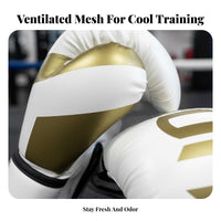 2 Pieces Boxing Gloves Hook-and-Loop Closure Muay Thai Training Gloves Wrist Support Fighting Sports Gear for Women, Beginners
