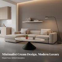 Oval Pedestal Table Sintered Sta Top Oval Centerpiece with double Pillar Base Light Luxury design Minimalist Design for Parents