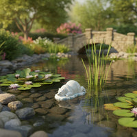 Arctic Animal Ice Float Waterproof Buoyant Arctic Bear Statue Whimsical Charm Resin Animal Statue for Garden, Courtyard