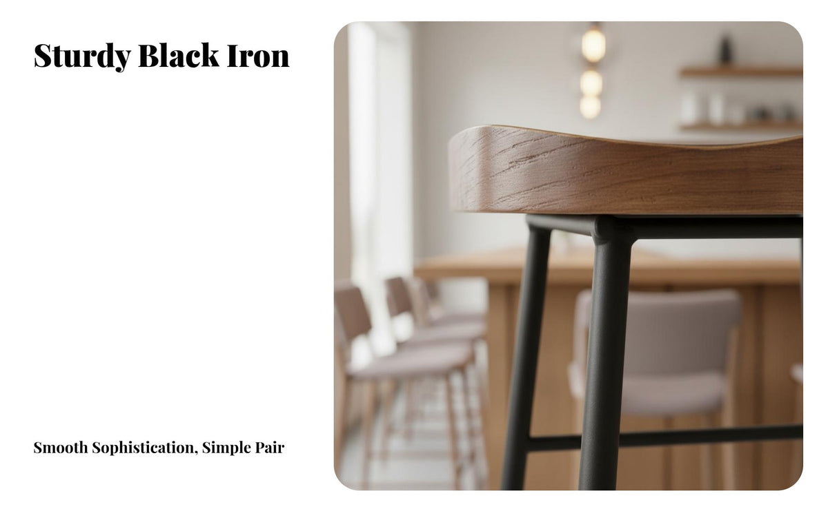 Bar Stool Modern Minimalist Metal Frame Bar Chair Heavy Duty Industrial High Stool for Cafe Owners, Interior Designers, Restaurant, Eatery, Kitchen