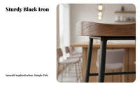 Bar Stool Modern Minimalist Metal Frame Bar Chair Heavy Duty Industrial High Stool for Cafe Owners, Interior Designers, Restaurant, Eatery, Kitchen