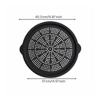 Nonstick Pizza Cooking Tray Heat Resistant Silicone Pizza Baking Pan Oven