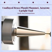 Brass plumb plumb weight, sturdy measuring tool, suitable for construction and woodworking, oxidation-resistant, easy to keep.
