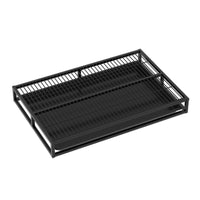Dog Potty Tray with Grate Keeps Paws Dry Indoor Puppy Training Toilet Indoor Pee Pad Holder Anti-Spray Design for Busy Owners