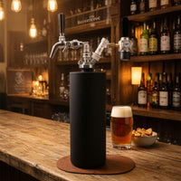 Double Ball-Lock Beer Dispensing Kit with Regulator Adjustable Rate-Adjustment Mini Keg Dispenser Backflow-Preventing