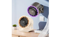 Desk Fan with Digital Display Quiet for Bedside