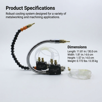 Mist Coolant Lubrication Spray System, Metal Cutting Spray Nozzle, Machine Tool  #variant:Metal Tube Spray