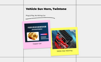 Two-Tone Waterproof Car Horn, 12V Powerful Universal Fit