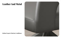 Upholstered Rotating Armchair Comfortable Seating Dining Chair Luxury Stylish High-Resilience Padding for Residents, Restaurant