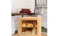 Countertop Bread Box Tiered Triangular Bread Box Clear for Bakers