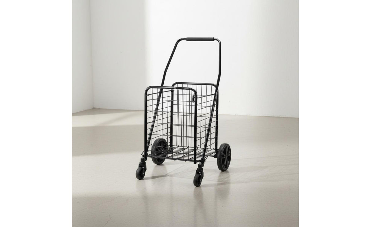 Rolling Grocery Cart Lightweight Foldable Grocery Trolley Wear-Resistant