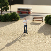 DIY Scene Building 1:64 Mini Man Model Miniature Scene Display 1:64 Scale Figure Die-Cast Alloy Doll Model Fine Workmanship
