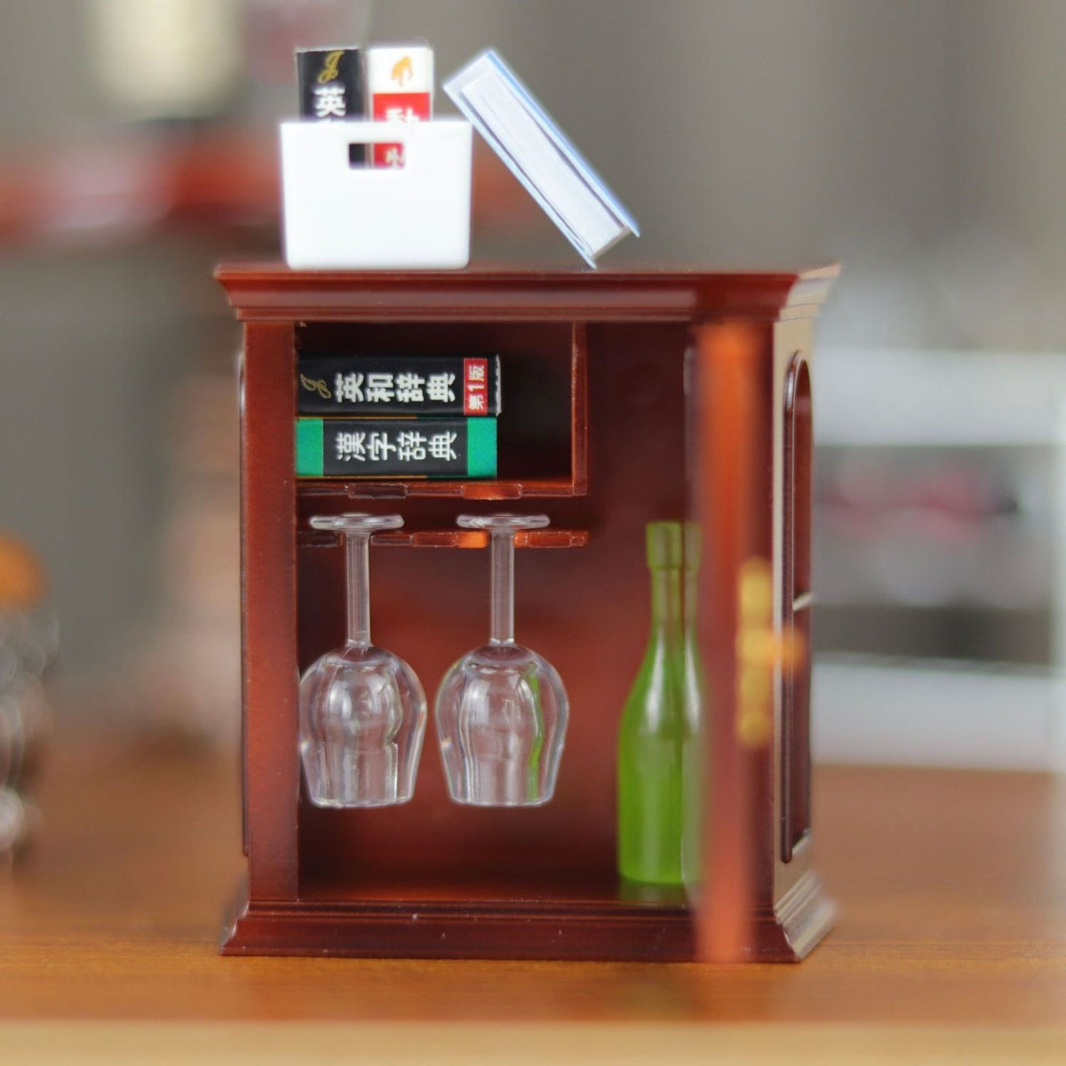 1:12 Scale Miniature Vintage Wall Cabinet Dollhouse Furniture