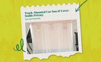 Car Window Privacy Sun Shade, Track-Type, Easy Installation