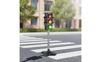 Illuminated Traffic Light Toy with Stand Automatic Toy Traffic Indicator with Pole Manual Indicator Light Model Freestanding for Children, Toddlers, Teachers, Playroom, Classroom, Preschool