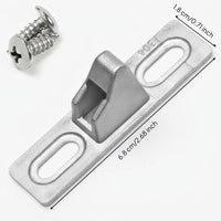 pane Lock, Type 90 Aluminum Sliding Door Hook, Security Latch, Adjustable, Easy to Install
