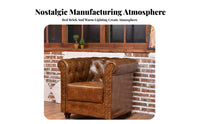 Tufted Nailhead Sofa Retro Design Tufted Back Couch Elegant Design Booth Seating for Restaurant Owners, Interior Designers, Cafe, Lounge Area, Office