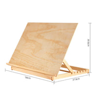 Desktop Easel Tabletop Easel Sketching Board Art Easel Adjustable Angle Wood Material Foldable Stand Suitable for Professional Artists Home Studios Creative Workspaces