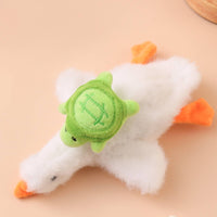 Interactive Cat Toy with Motion Chirping Soft Goose Toy Stuffed Animal with Sound Realistic Safe for Cats