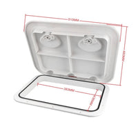 Marine Deck Entry Hatch Long-Lasting ABS Plastic Hatch Cover Non-Skid Surface