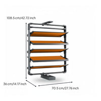 Rotating Shoe Rack Height Adjustable 360 Degree Shoe Organizer Space-Saving Closet Furniture for Homeowners, Adults, Entryway, Dressing Room, Bedroom