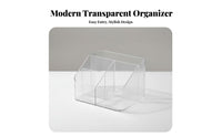Multi-Compartment Organizer Clear View Desk Organizer Space-Saving for Desktop