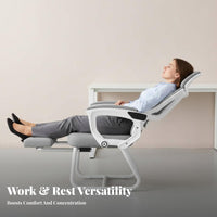 Reclining Sled Base Chair Ergonomic Design Office Furniture for Home Workspace