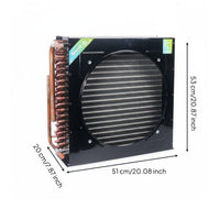 Copper Tube Condenser Universal Universal Fit Refrigeration Component Pressure