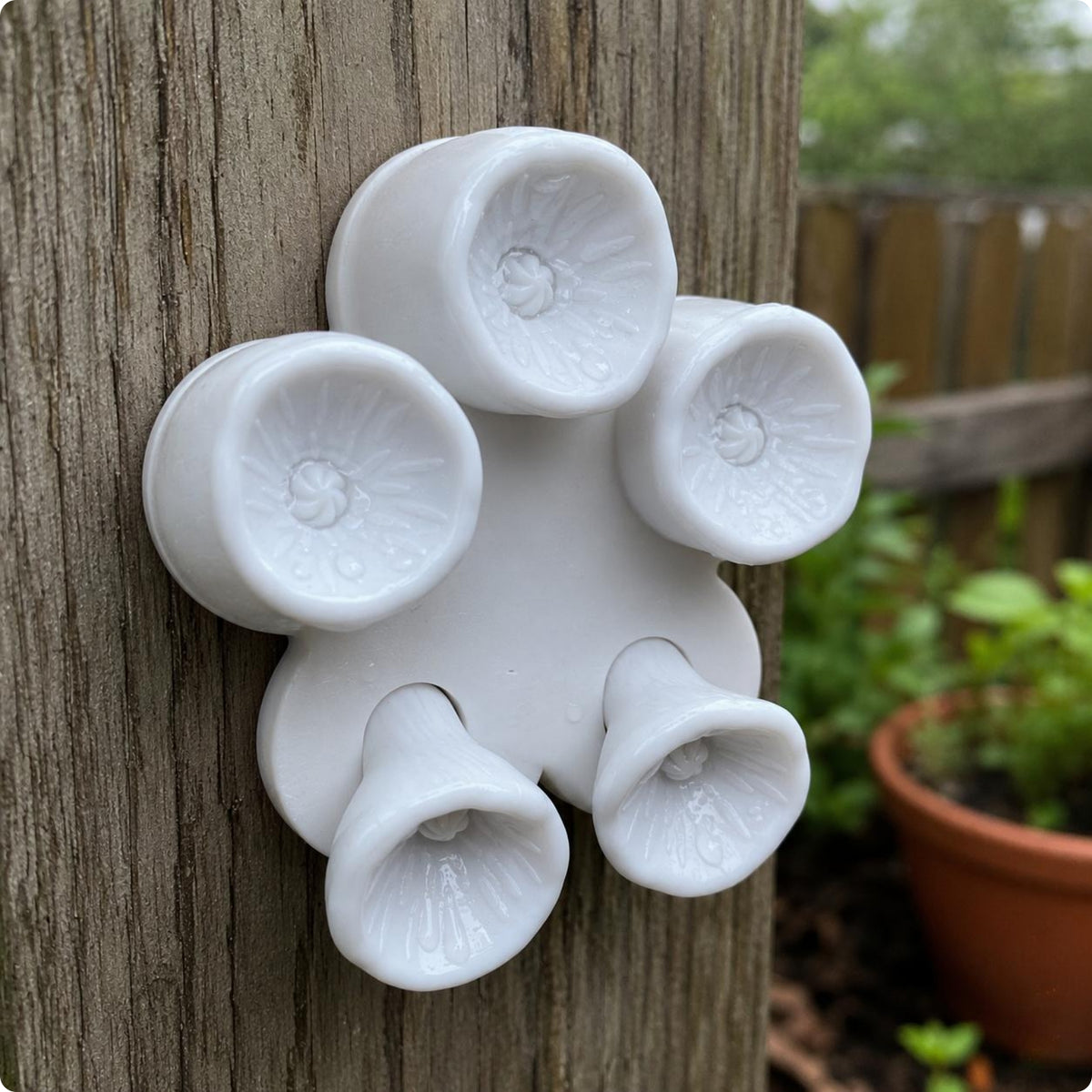 Flower Shaped Bee Feeder Easy to Fill Floral Bee Feeder Weather-Resistant