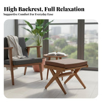 With Armrests Highrear Slatted Armchair Contemporary and aesthetics Single Sofa Sturdy Frame Lounge Chair Ergonomic for Book Lovers, Design aficionados, Balcony, perusing corner, Home Library, Study Room