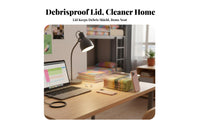 Transparent Multicompartment Storage Box transparent Design Desktop Accessory