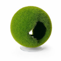 Hollow Algae Ball with Suction Cup Fuzzy Hideout Artificial Decor for Shrimp, Aquascaping