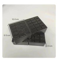 Non-slip heavy-duty rubber lift pad for car jacks, 6cm thick