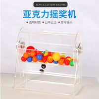 Acrylic Raffle Drum with Rotating Cage for Events, Fair and Impartial