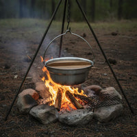 Stainless Steel Camping Pot Portable Outdoor Cookware Easy to Clean for Barbecue