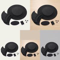 Drum Mute Pads for 5-Piece Drum Kit, Silent Practice Pads for Jazz Drums and Snare Drums