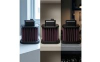 Motorcycle Air Intake Filter Pleated Air Filter with ABS Frame Compact Easy Installation for Motorcyclists, Garage Installs