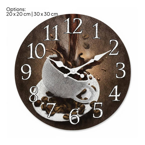 Coffee Time Decor Board 2D Flat Coffee Cup Wall Sign Easy to Hang for Cafe