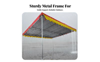 Sloped Roof Parking Tent Foldable Event Canopy Windproof Portable Shelter Waterproof Heavy Duty for Market Vendors Car Owners Outdoor Events Patio Park Suitable for Gift Giving Home Decoration