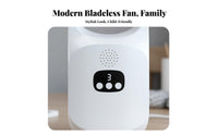 Humidifying Function Bladeless Fan Quiet Operation Portable Air Cooler Adjustable Speeds for Students, Kids, Dorm Room, Bedroom, Office