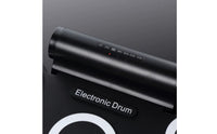 Beginner Friendly Roll-up Electronic Drum Set Built-in Speakers Portable Electronic Drum Pad Pedals Included Music Instrument Headphone Connector for Beginners, Kids, Learning, Family Entertainment