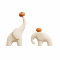Figurines Home Decor Gift Modern Minimalist Elephant Statue Resin Craft Auspicious Design Light Luxury