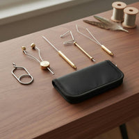 6 Pieces Fly Hook Lure Making Set Portable Fly Tying Starter Kit for Beginners
