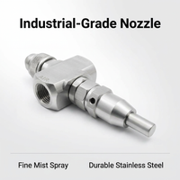 Stainless Steel Self-Cleaning Spray Nozzle, 1/4 Inch Misting Nozzle, Industrial Misting Spray Head,  - Image 3